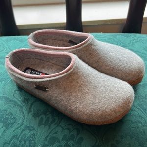 Never been worn! Haflinger Wool slippers